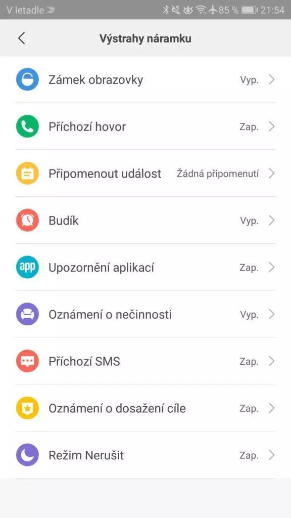 Xiaomi Mi Band 3 nastaveni Mi Fit