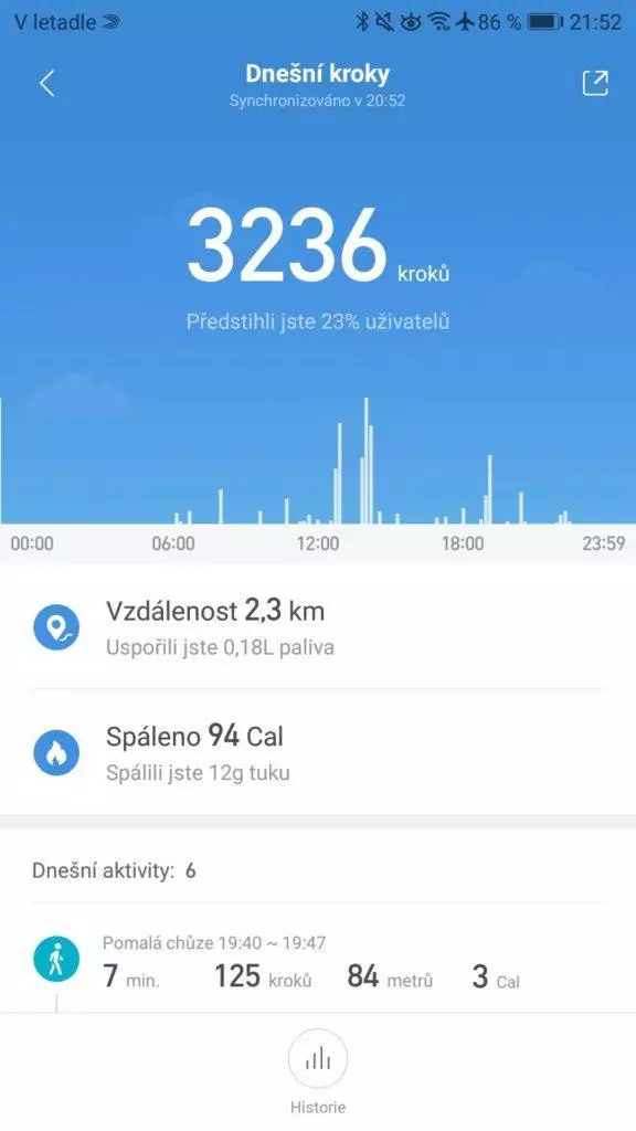 Xiaomi Mi Band 3 Mi Fit aktivity