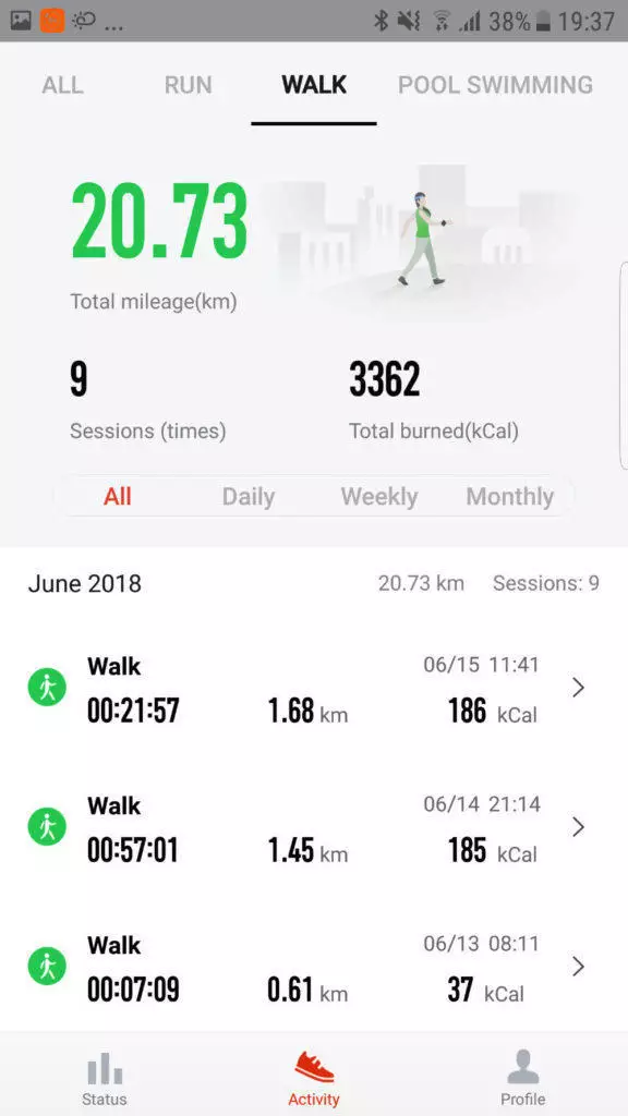 aplikace watch amazfit android chuze