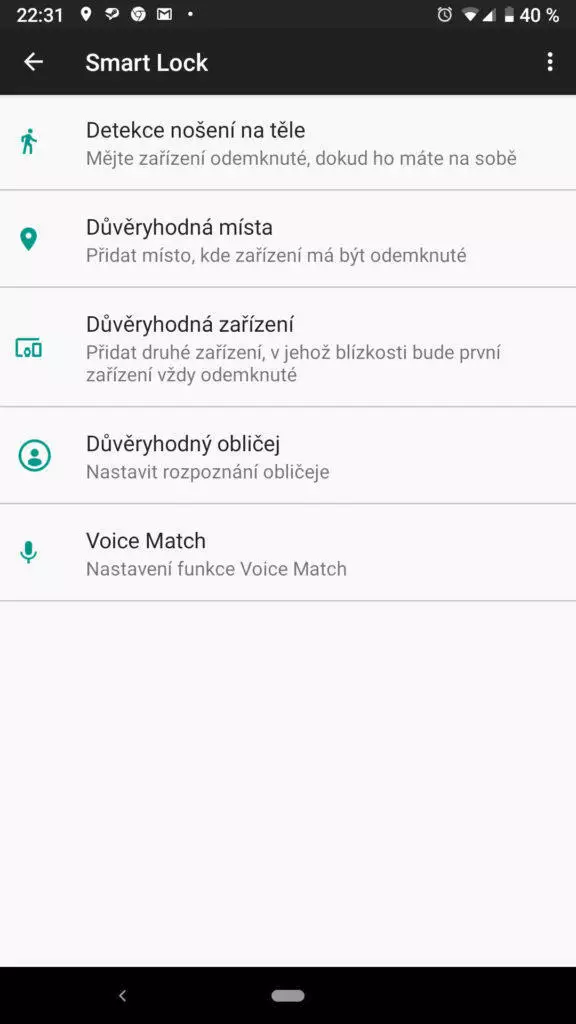 smart lock android nastaveni