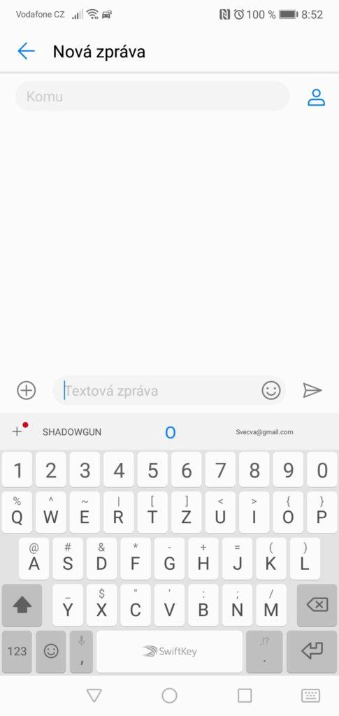 Huawei P20 lite klávesnice
