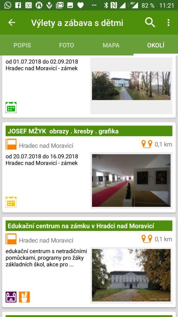 Zajímavá místa v okolí Výlety a zábava