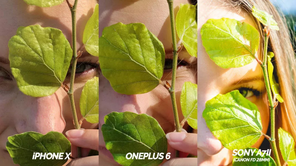 fototest iphone X vs oneplus 6 detail oblicej