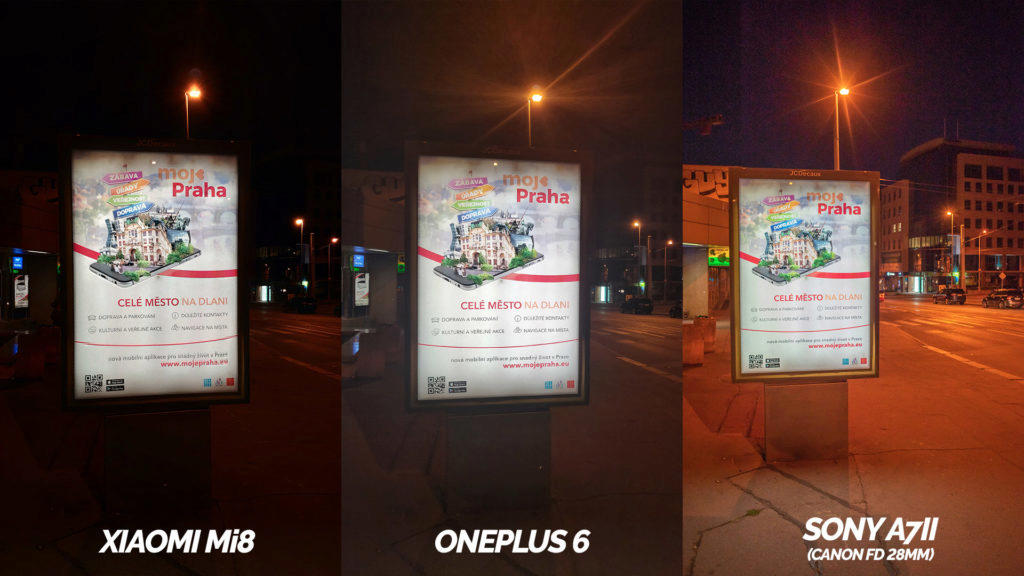 který telefon fotí lépe oneplus 6 nebo Xiaomi Mi 8 nocni fotografie