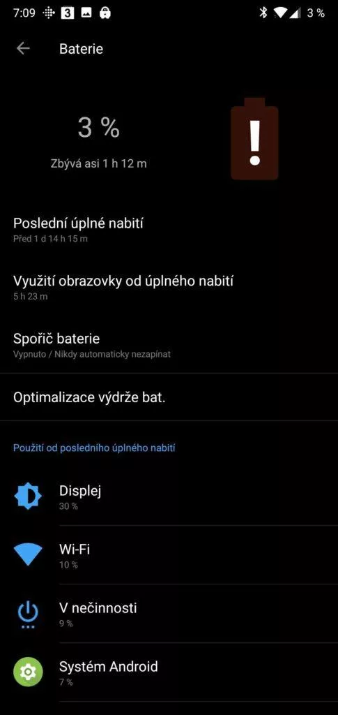 oneplus 6 vydrz baterie