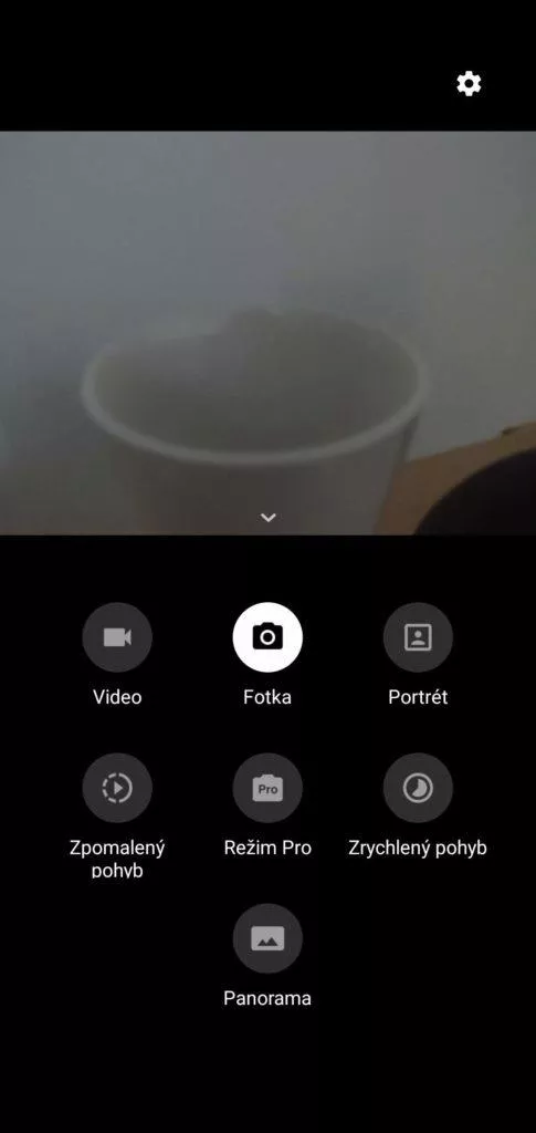 vyber funkci fotoaparat oneplus 6