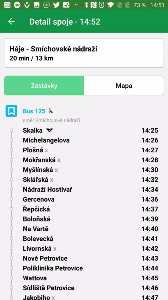 Detaily spoje PID lítačka