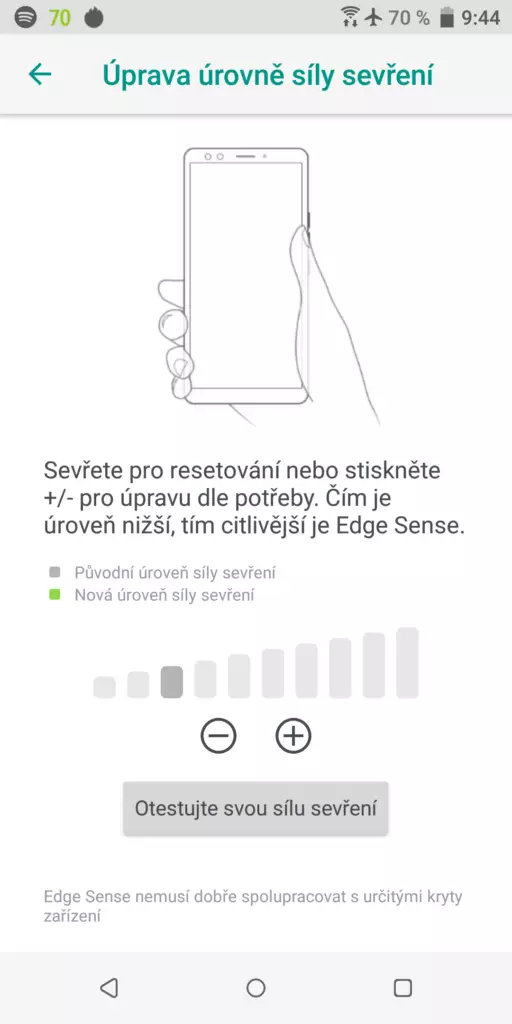 HTC U12 Plus - Edge Sense sila zevreni