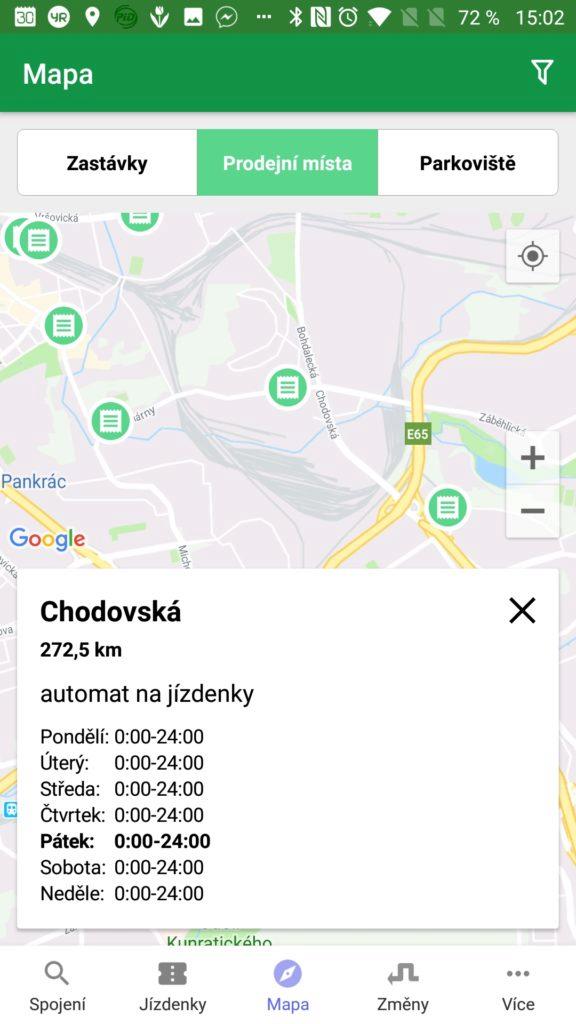 Prodejní místa PID lítačka