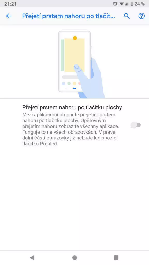 Android 9 Pie gesta