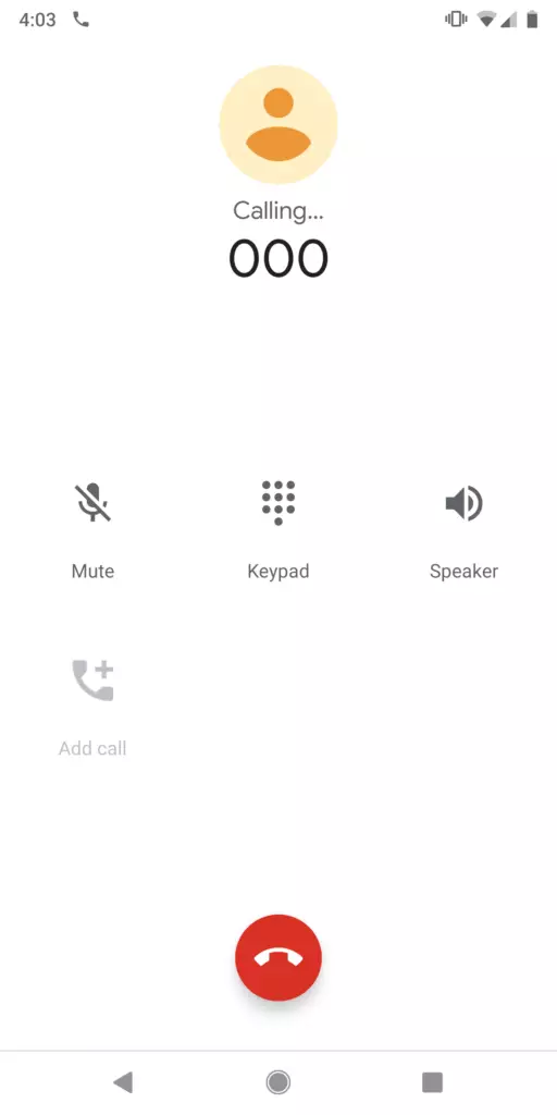 google telefon aplikace bila