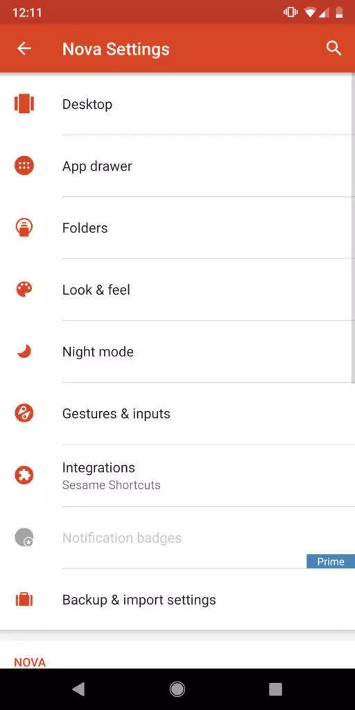 nova launcher nove nastaveni