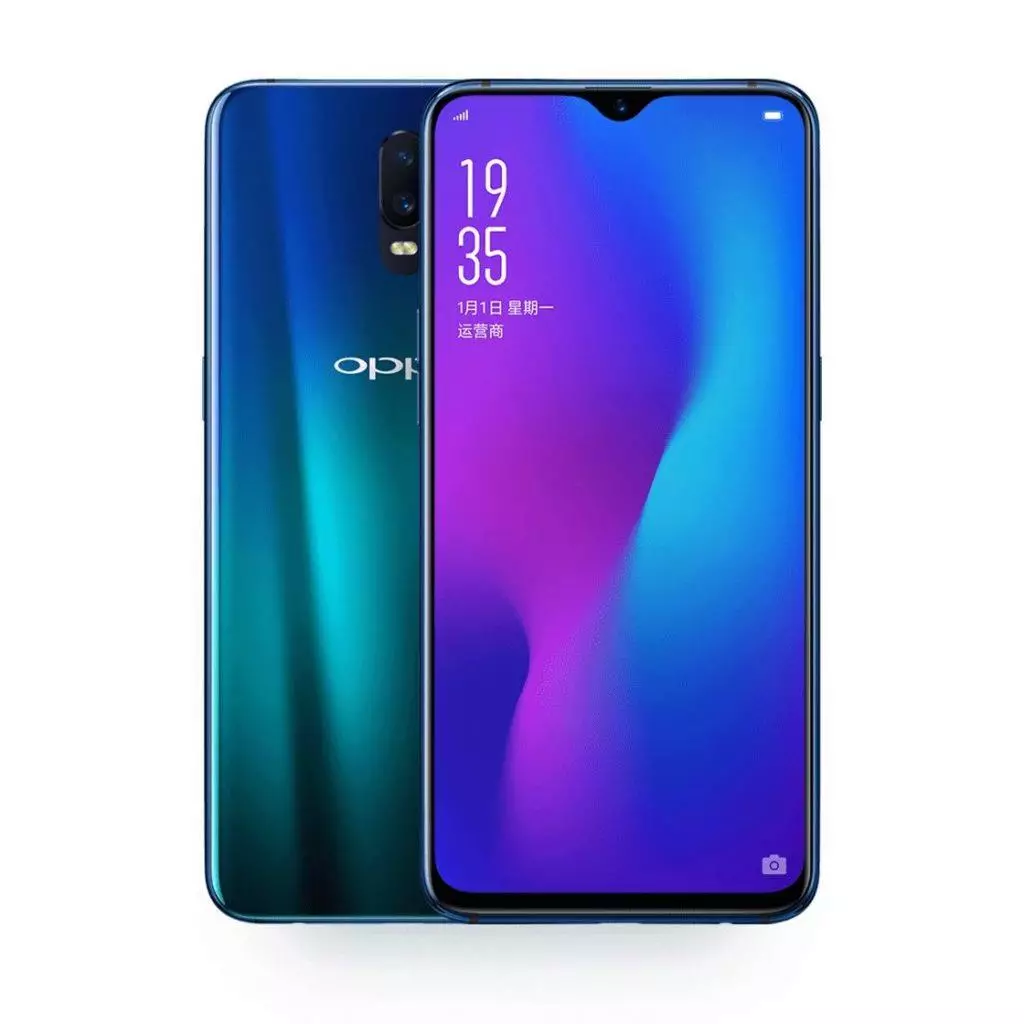 oppo r17 elegantni vyrez displej