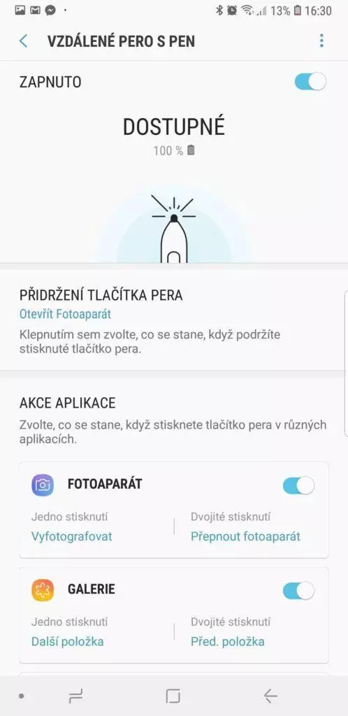 vzdalene ovladani s pen