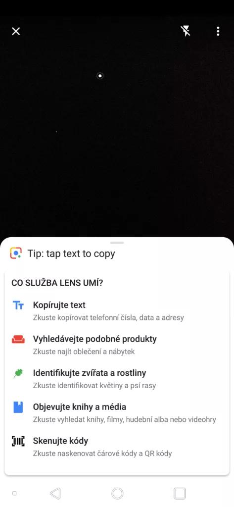 LG G7 ThinQ google lens