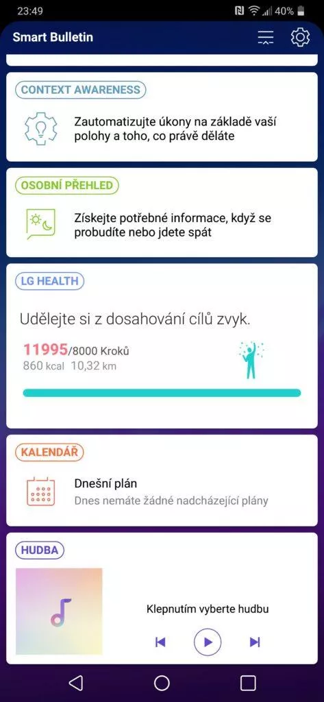LG G7 ThinQ smart bulletin
