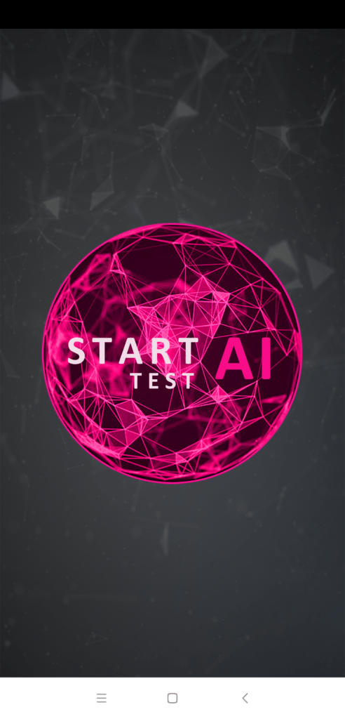 Tlačítko start AI Benchmark