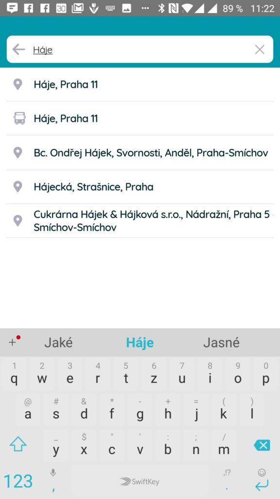 Zadávání zastávek