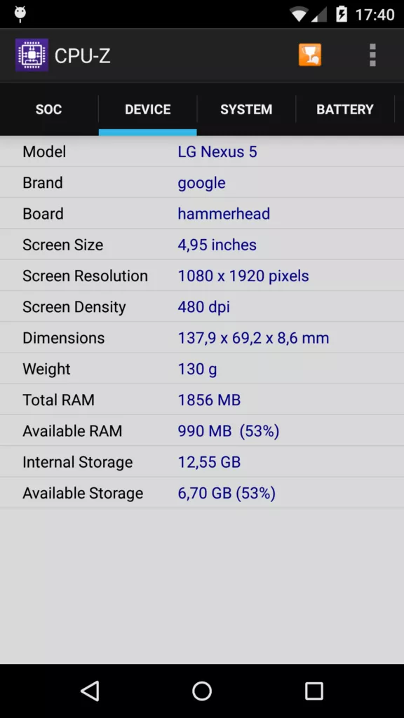 cpu z fake telefon aplikace