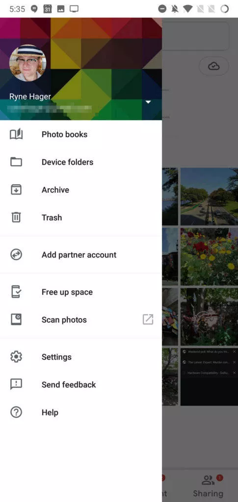 google fotky novy design