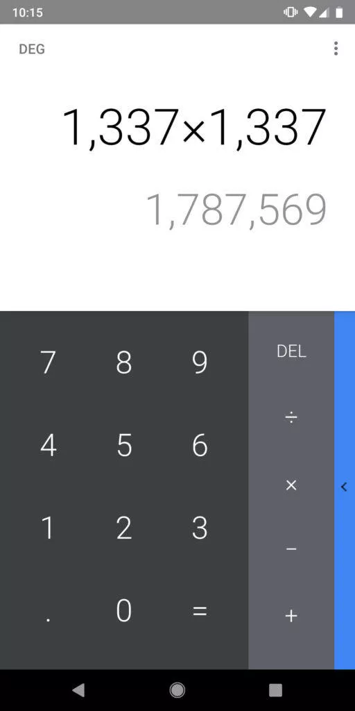 google kalkulacka stary design