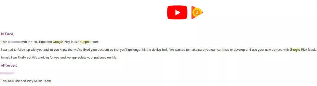 odpoved google play music zruseni limitu