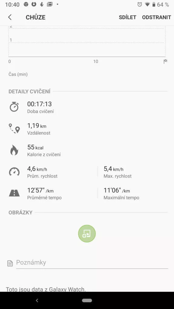 samsung galaxy watch health detaily cviceni
