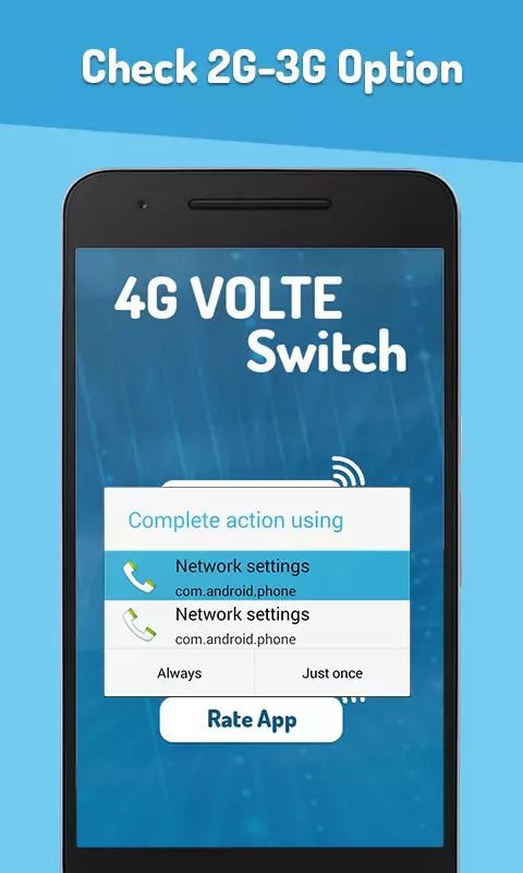 Aplikace 4G VoLTE Tester