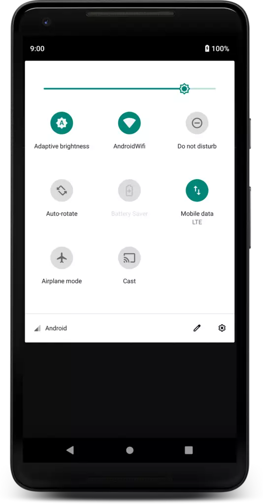 Adaptive Brightness Tile android