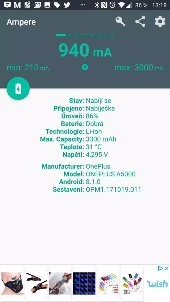 Nabíječka Alcatel UC11EU
