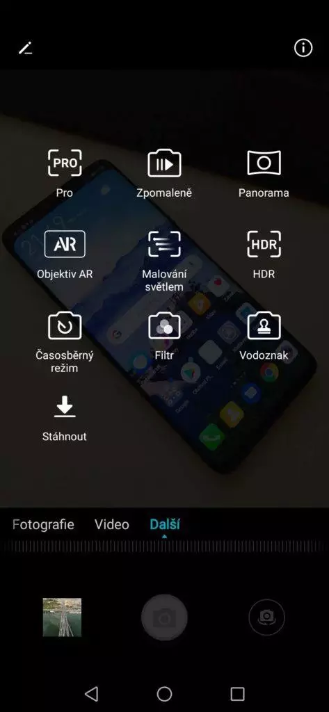 Honor 8x funkce fotoaparatu