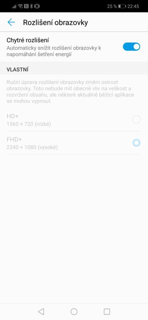 Huawei Nova 3 rozlišení obrazovky