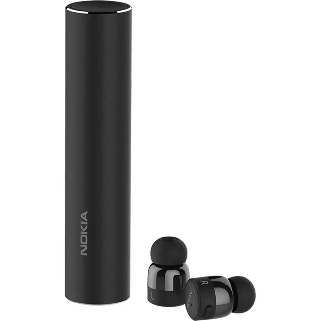 Nokia True Wireless Earbuds vedle pouzdra