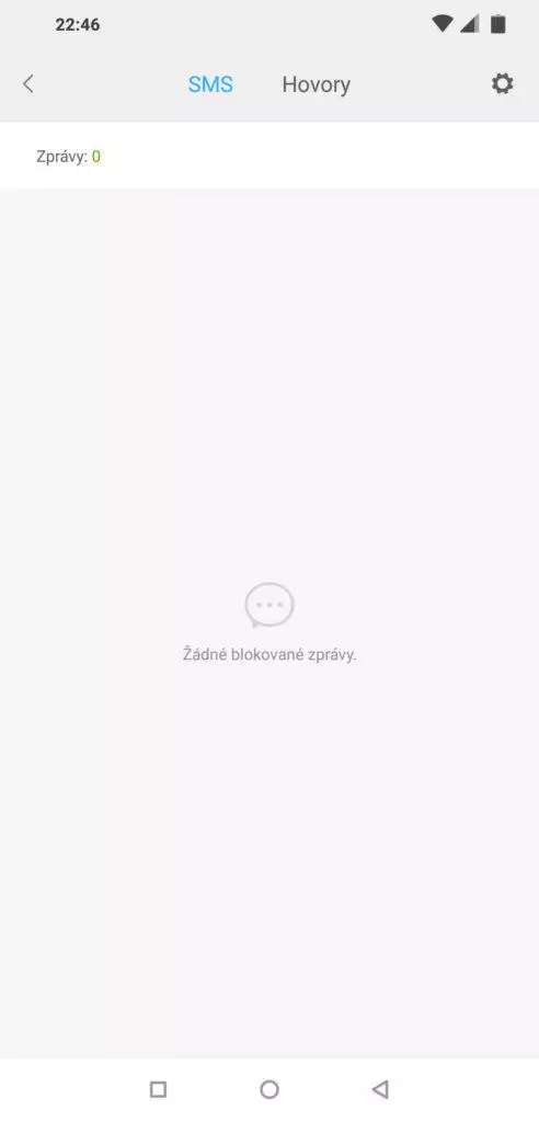 aplikace optimalizace blokovane sms