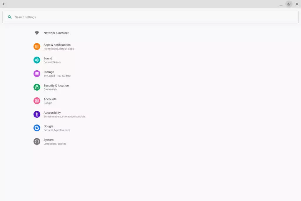 chrome os nastaveni