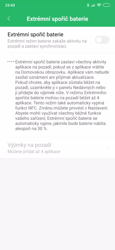 extremni sporic baterie xiaomi