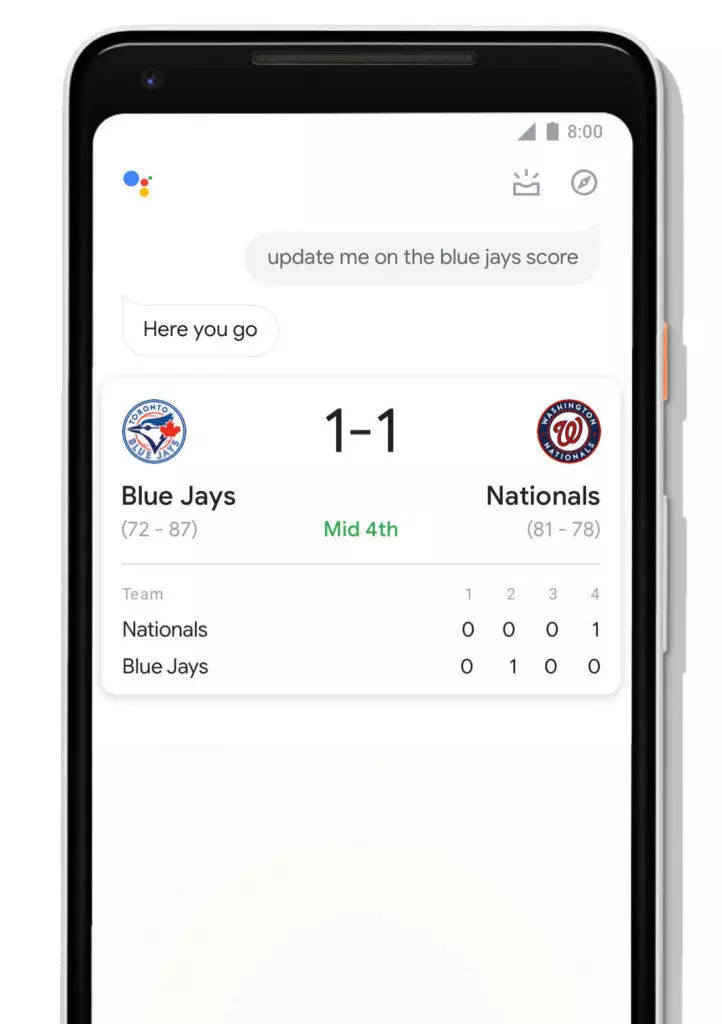 google assistant novy design