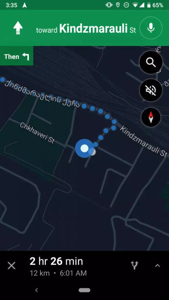 google mapy tmavy vzhled