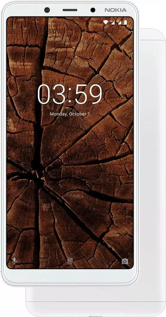 Levná Nokia 3.1 Plus - bílá varianta