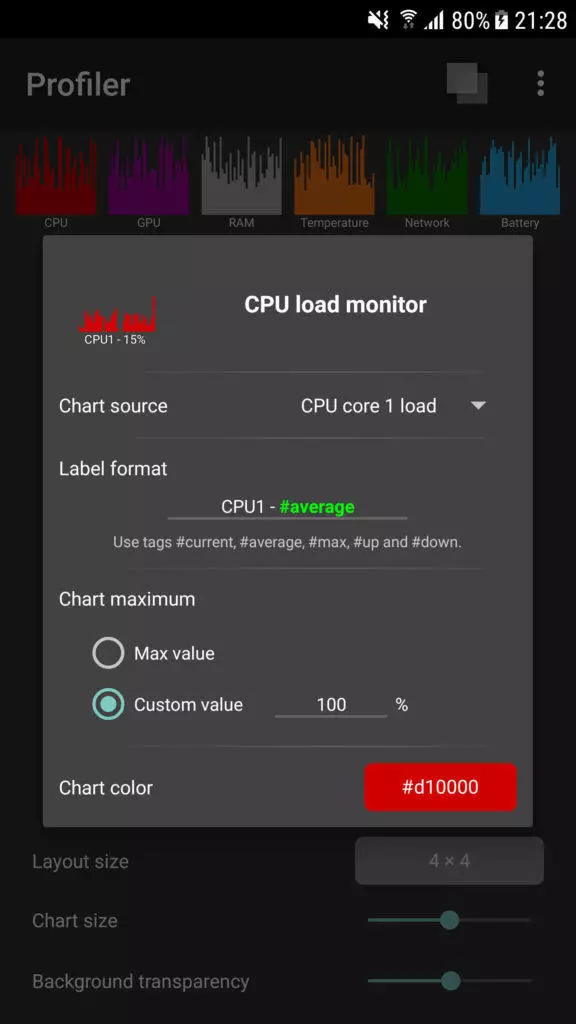 profiler android aplikace