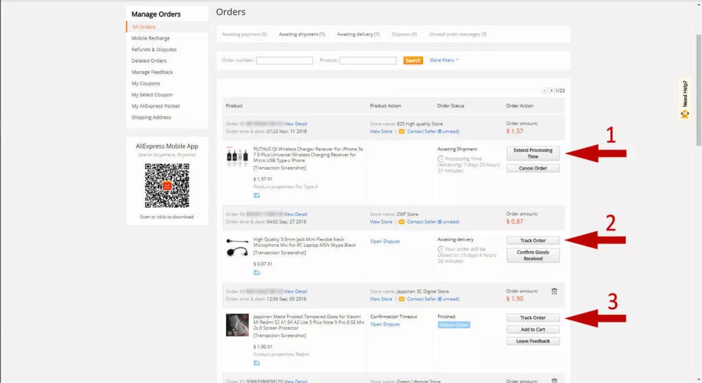 Jak na reklamaci zboží Aliexpress - Objednávky