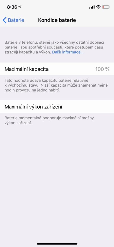 Apple iPhone XS - výdrž baterie
