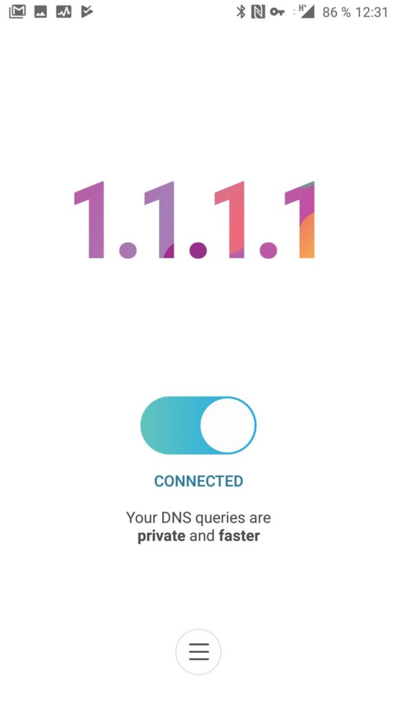 Alternativní DNS zapnuto