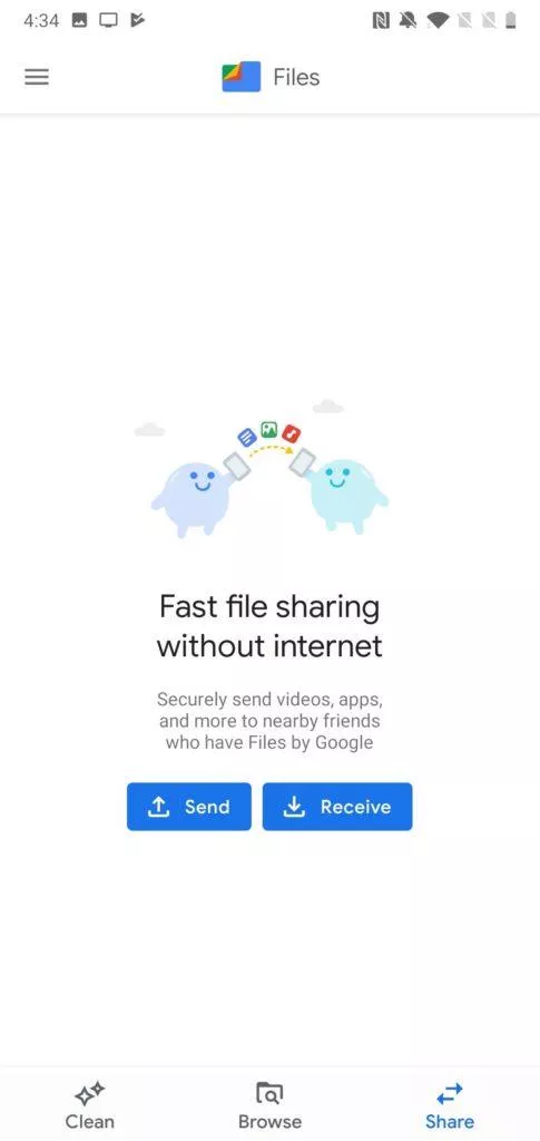 google files novy design