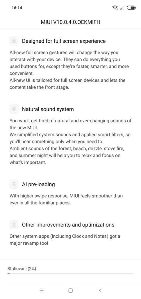 MIUI 10 aktualizace 01
