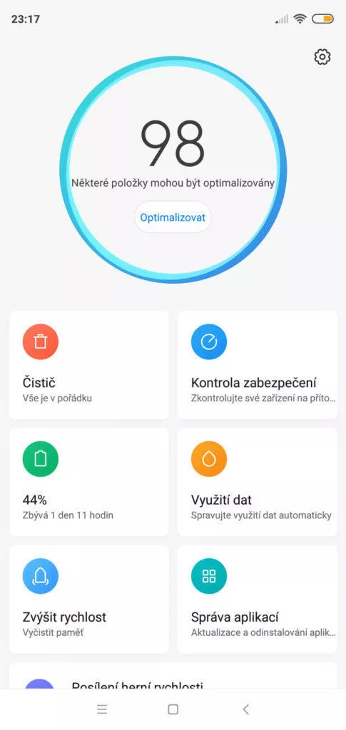 MIUI 10 - optimalizace 01