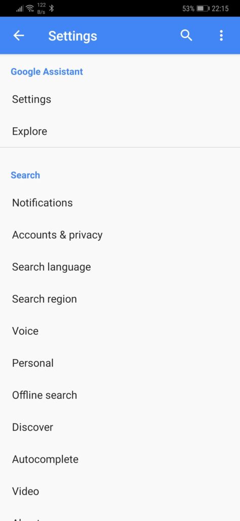 nastaveni Google Assistant