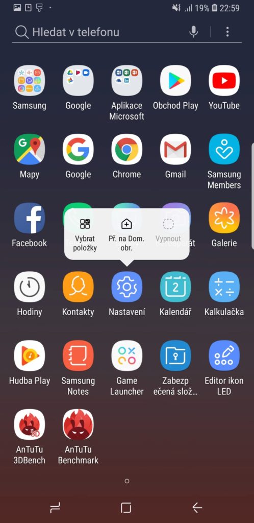 samsung experience nadstavba aplikace