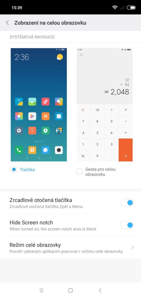 skryt vyrez xiaomi redmi note 6