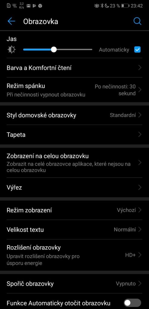 styl domovske obrazovky